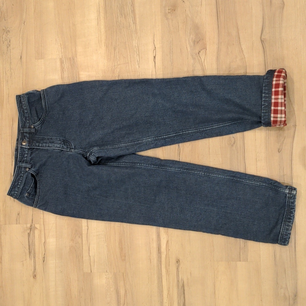 Duluth Trading Company lined jeans